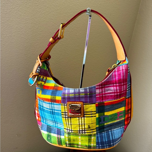 Dooney & Bourke Vintage & Rare Madras Plaid Picnic Ants Bag...